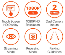 Load image into Gallery viewer, Gator GRV92MKT 9" Touch Screen HD Mirror Display 1080P Full HD Dual Camera Kit