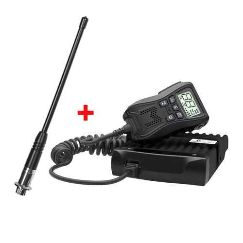 Crystal Mobile 5W Hideaway In-Car UHF Radio with Uniden Antenna